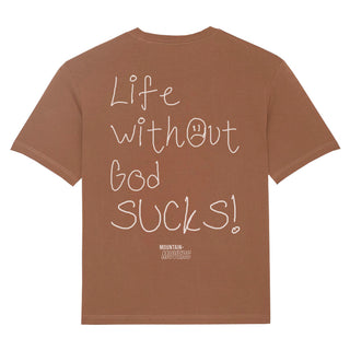 Life sucks without God Oversized Shirt BackPrint Summer SALE