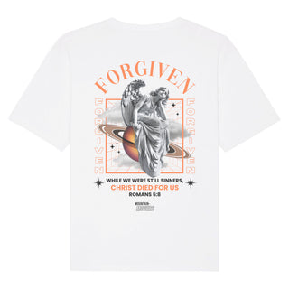 Vergeven streetwear oversize T-shirt met backprint zomeruitverkoop